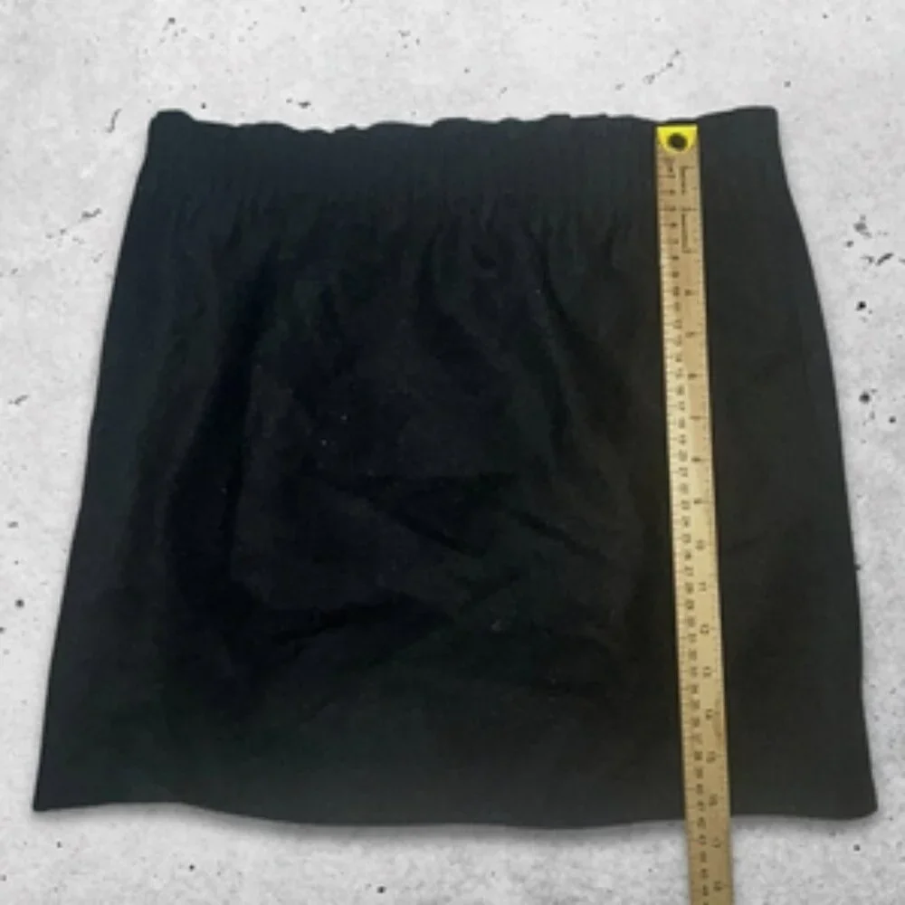 J.‎ Crew Sidewalk Career Skirt Soft Stretch Wool Elastic Waistband Black W US 00